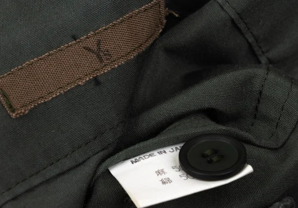 Y's Linen Cotton Side Button Skirt K-167433_019