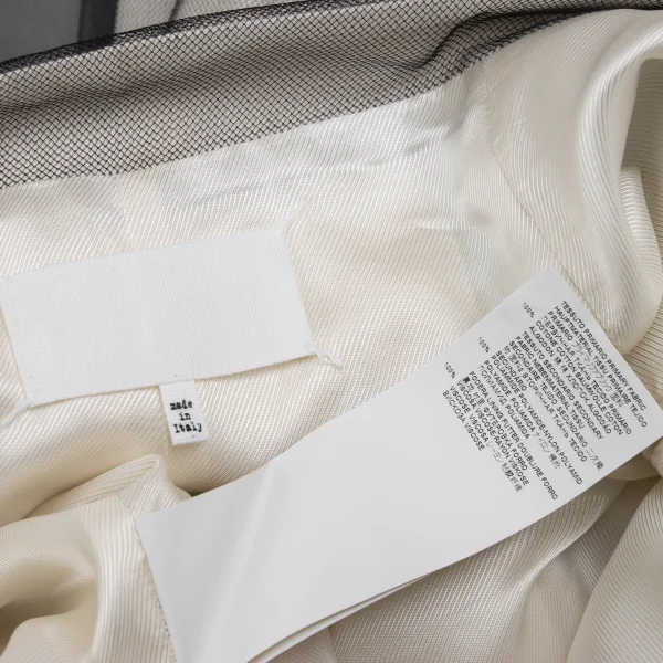 Maison Martin Margiela Mesh Layered Sheeting Wide Pants K-167435_017