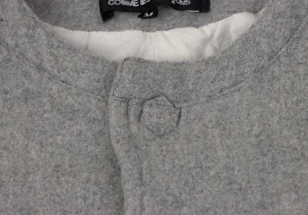 tricot COMME des GARCONS Wool Fulling Collarless Jacket K-167436_005