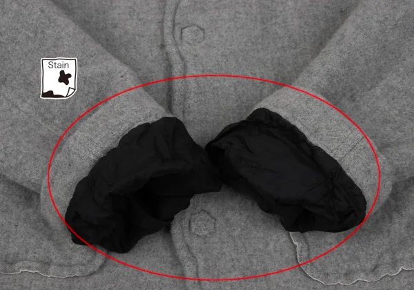 tricot COMME des GARCONS Wool Fulling Collarless Jacket K-167436_008