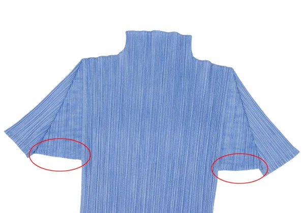 PLEATS PLEASE Pleats Fabric Print High-neck T-shirt K-167440_003