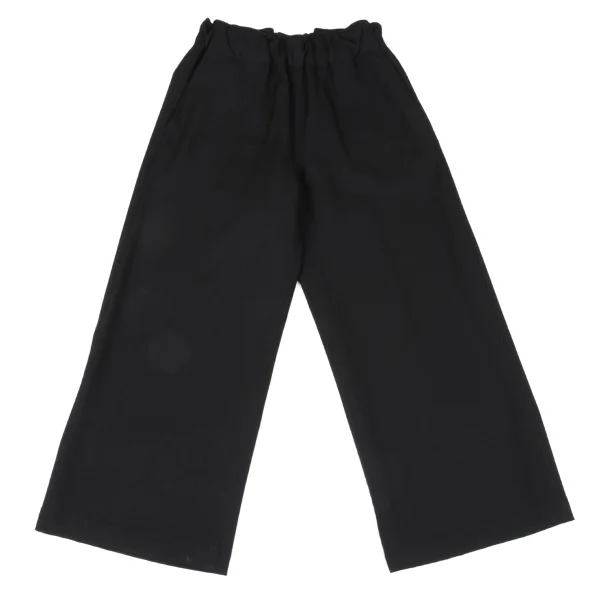 Y's Wool Elastic Waist Wide Pants Black 1 K-167446_001