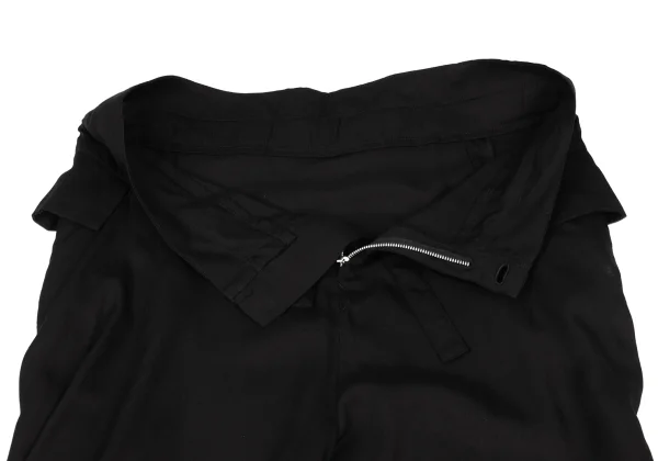 Y's Rayon Asymmetrical Drawstring Wide Pants K-167447_007