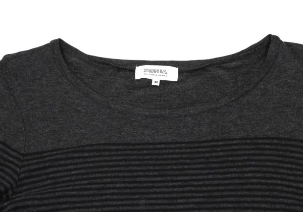 SONIA BY SONIA RYKIEL Striped Patch Pocket Knit Top K-167448_004