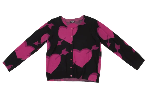 SONIA RYKIEL Wool Heart Arrow Cardigan K-167451_002