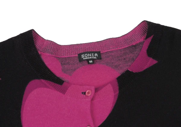 SONIA RYKIEL Wool Heart Arrow Cardigan K-167451_004