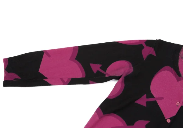 SONIA RYKIEL Wool Heart Arrow Cardigan K-167451_006