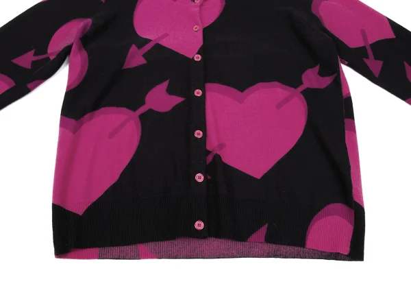 SONIA RYKIEL Wool Heart Arrow Cardigan K-167451_008