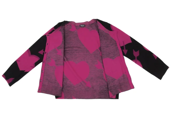 SONIA RYKIEL Wool Heart Arrow Cardigan K-167451_009