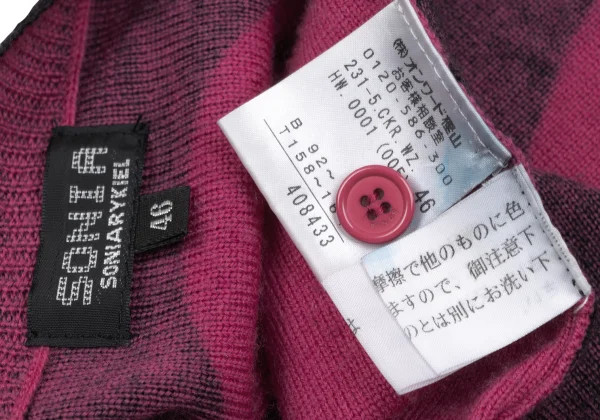 SONIA RYKIEL Wool Heart Arrow Cardigan K-167451_013