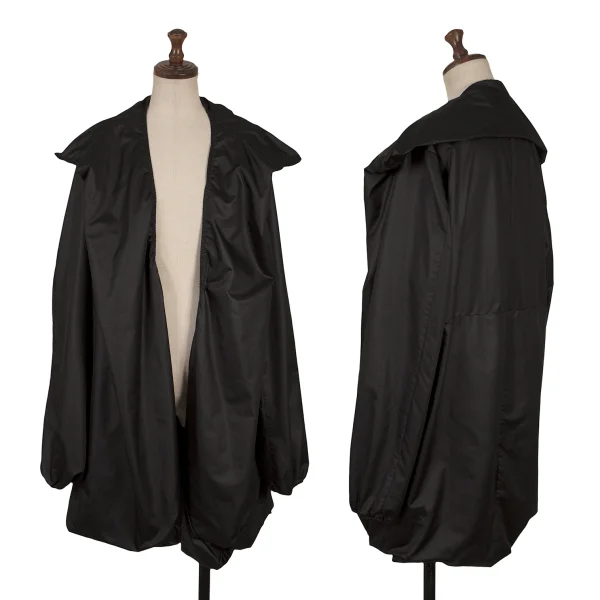 DKNY Poly Deformation Silhouette Hooded Jacket Black 4 K-167453_001