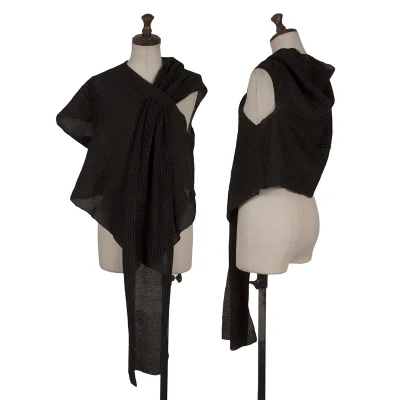 Yohji Yamamoto NOIR Stretch Deformation Neck Stole Design Top
