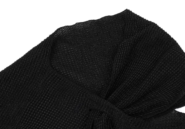 Yohji Yamamoto NOIR Stretch Deformation Neck Stole Design Top K-167455_004