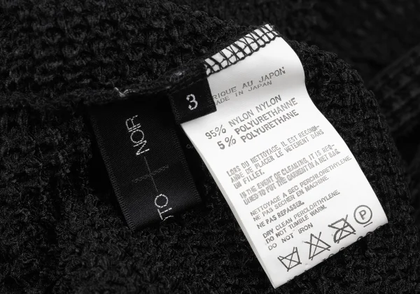 Yohji Yamamoto NOIR Stretch Deformation Neck Stole Design Top K-167455_012