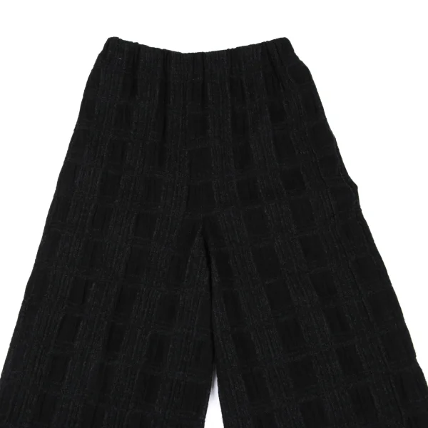 Plantation Wool Plaids Jacquard Wide Pants K-167456_002