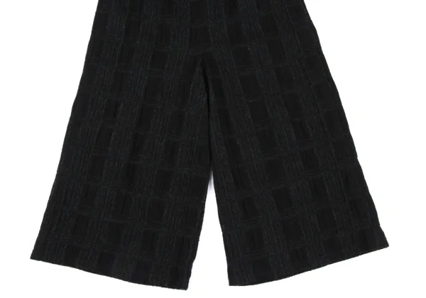Plantation Wool Plaids Jacquard Wide Pants K-167456_006