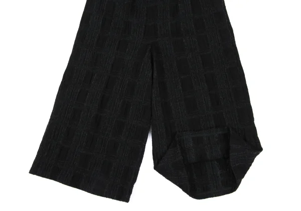 Plantation Wool Plaids Jacquard Wide Pants K-167456_007