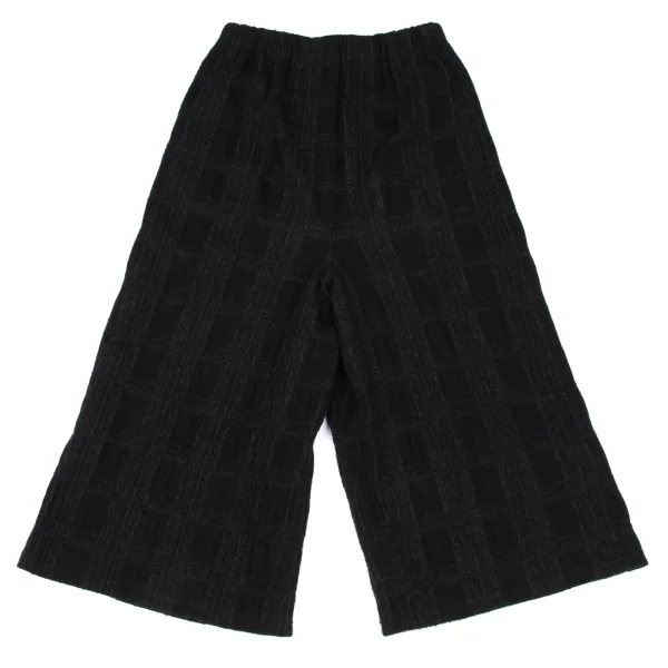 Plantation Wool Plaids Jacquard Wide Pants K-167456_008