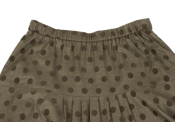 SENSOUNICO Dot Print Tuck Dropped Crotch Pants K-167461_003