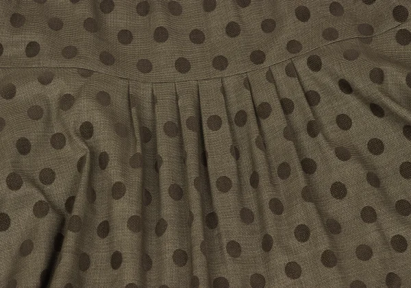 SENSOUNICO Dot Print Tuck Dropped Crotch Pants K-167461_004