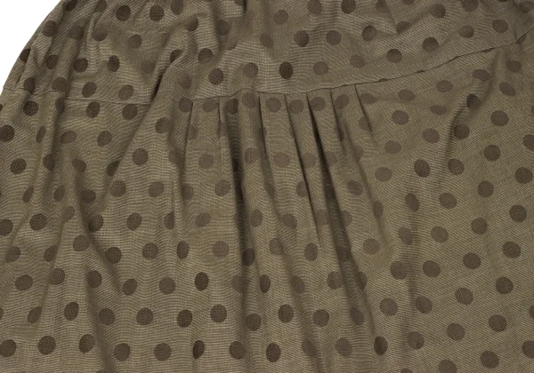 SENSOUNICO Dot Print Tuck Dropped Crotch Pants K-167461_011