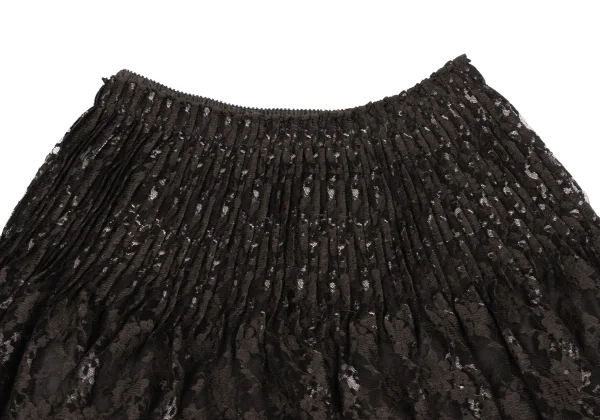 HIROKO KOSHINO Geometric Floral Lace Pleated Skirt K-167462_004