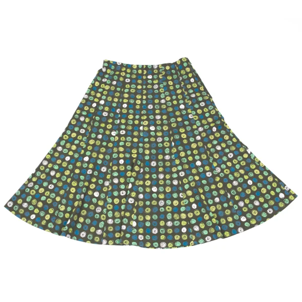 L'EQUIPE YOSHIE INABA Drawing Dot Print Flare Skirt K-167465_002