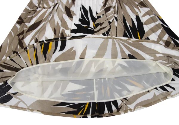 Max Mara Leaf Print Gather Skirt K-167467_009