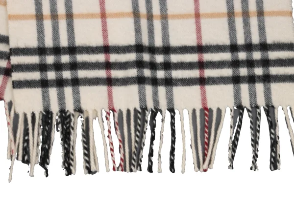 BURBERRY Cashmere Check Fringe Stole K-167471_003