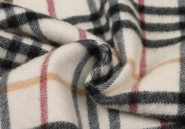 BURBERRY Cashmere Check Fringe Stole K-167471_006