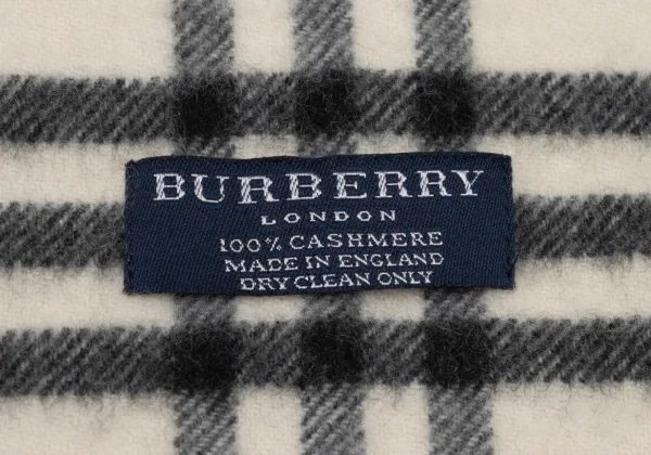 BURBERRY Cashmere Check Fringe Stole K-167471_007