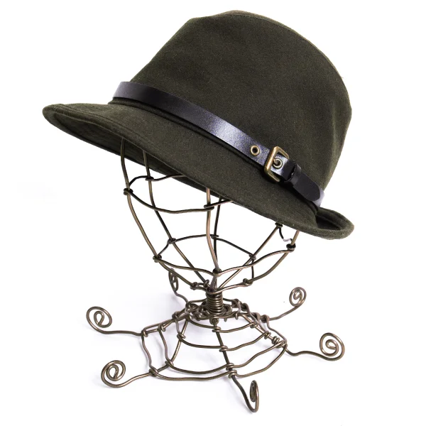 BURBERRY BLUE LABEL Belted Hat Khaki  K-167474_001