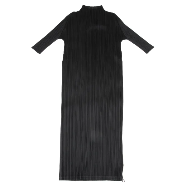 PLEATS PLEASE Bottle Neck Side Zip Dress K-167487_002