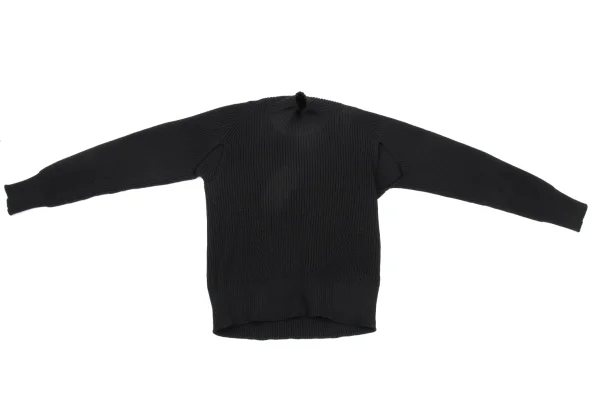 ISSEY MIYAKE Turtle Neck Poly Knit Sweater K-167488_002
