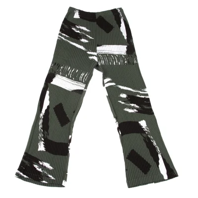 ISSEY MIYAKE Graphic Printed Pants