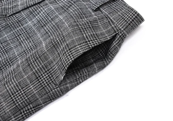 JOSEPH Wool Blended Checker Pants K-167510_003