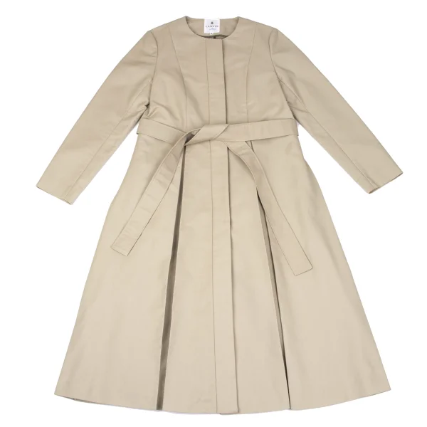 LANVIN en Bleu Collarless Tuck Coat K-167513_002