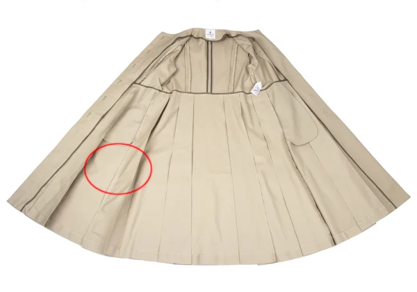 LANVIN en Bleu Collarless Tuck Coat K-167513_011