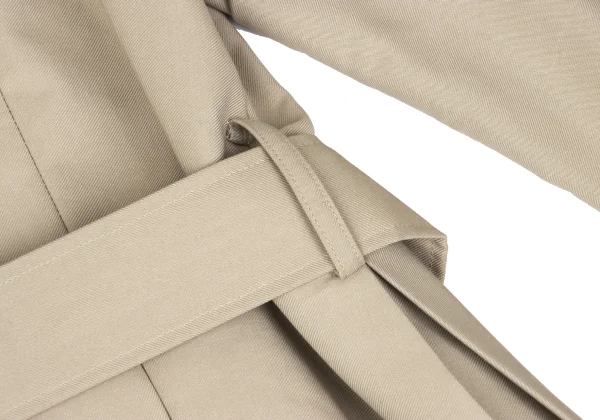 LANVIN en Bleu Collarless Tuck Coat K-167513_015