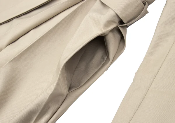 LANVIN en Bleu Collarless Tuck Coat K-167513_016