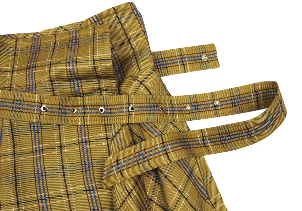 EPOCA Checker Belted Wrap Skirt K-167514_006