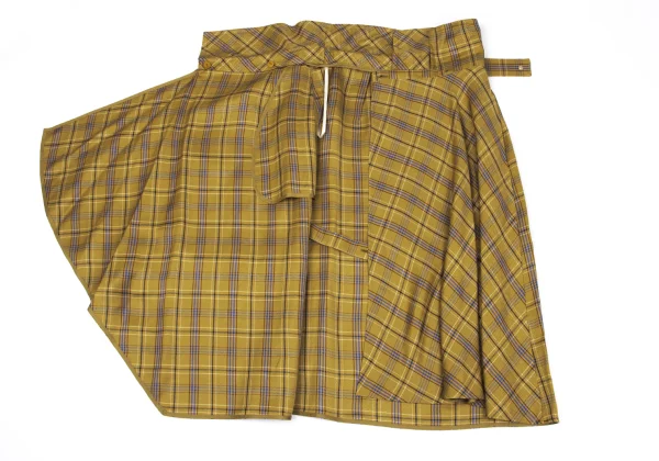 EPOCA Checker Belted Wrap Skirt K-167514_008
