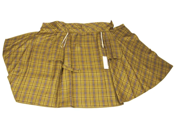 EPOCA Checker Belted Wrap Skirt K-167514_011