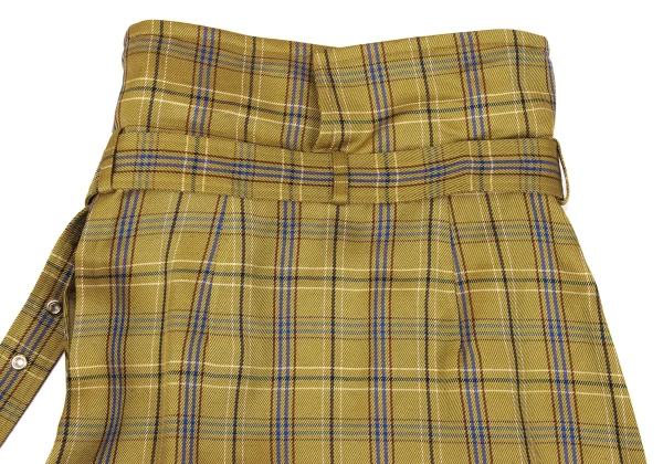 EPOCA Checker Belted Wrap Skirt K-167514_013