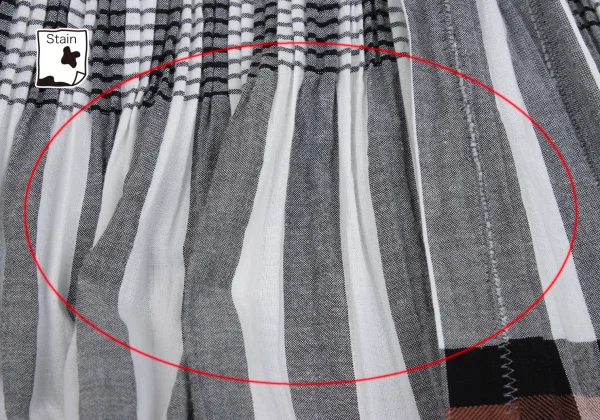 ISSEY MIYAKE me Multi Jacquard Check Skirt K-167526_005