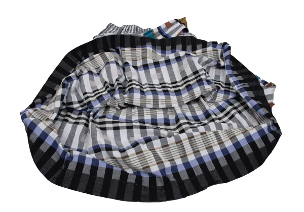 ISSEY MIYAKE me Multi Jacquard Check Skirt K-167526_012