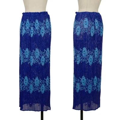 PLEATS PLEASE Floral Taping Mesh Skirt