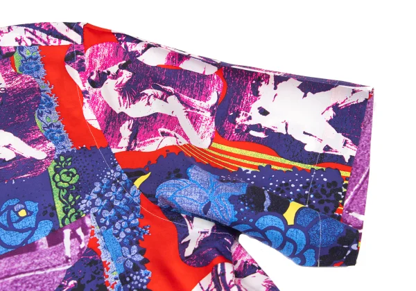 COMME des GARCONS HOMME PLUS Silk Graphic Printed Short Sleeve Shirt K-167537_007