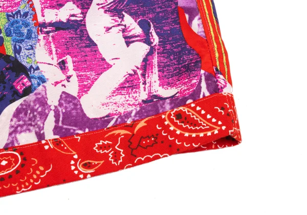 COMME des GARCONS HOMME PLUS Silk Graphic Printed Short Sleeve Shirt K-167537_009