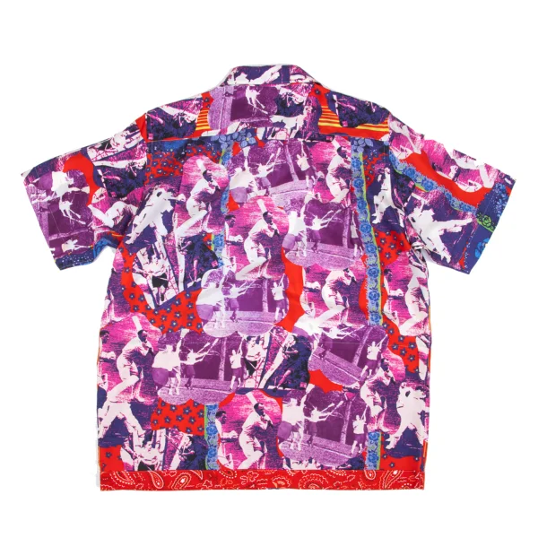 COMME des GARCONS HOMME PLUS Silk Graphic Printed Short Sleeve Shirt K-167537_011
